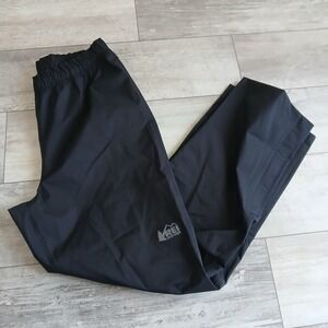 REI Co-op Rain Pants Women's Black Outdoor Hiking Waterproof Size M